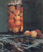 Claude Monet Jar of Peaches oil painting on canvas